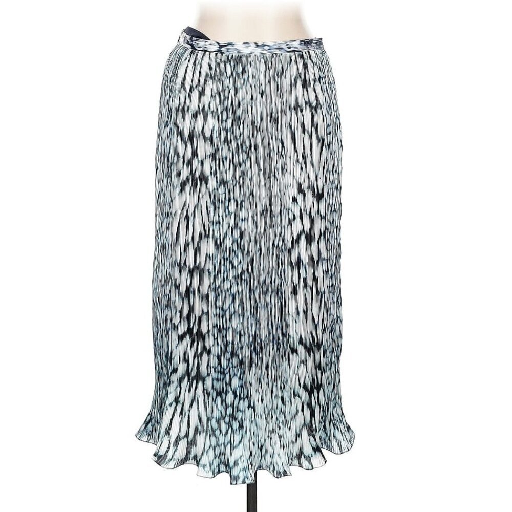 Elie Tahari 2-Piece Set – Silk Top (M) & Pleated Midi Skirt (10 Medium) Coord - Picture 7 of 11